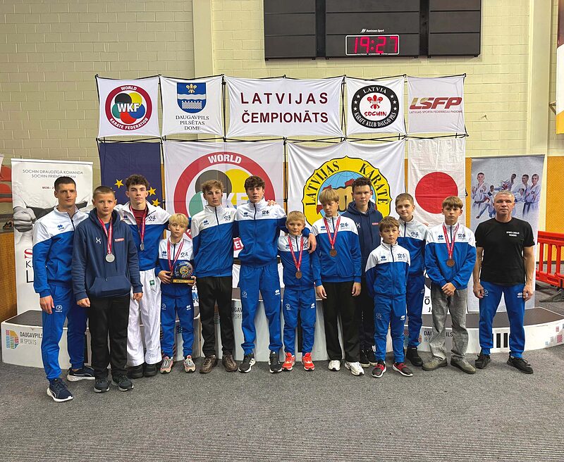 Mūsu sportisti izcīna 8 medaļas Latvijas karatē čempionātā